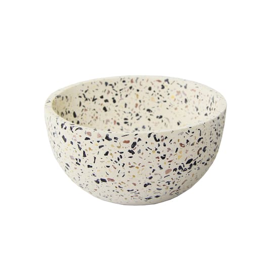 Flora Bunda 4.75" Terrazzo Bowl in White | 4.75" x 4.75" x 2.375" | Michaels®